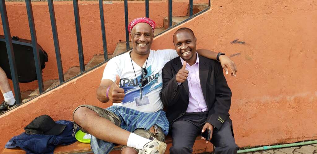 Eric in Africa with Festus